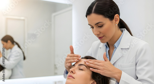 Wallpaper Mural Female Doctor Applying Botox to Patient. Torontodigital.ca
