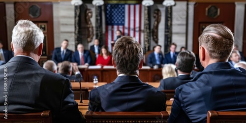 Wallpaper Mural Politicians attending meeting at the white house congress in washington Torontodigital.ca