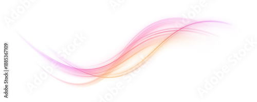 Futuristic glowing waves sweep across a clear background, creating depth and movement. Soft light paths feel fluid and energetic. PNG overlay.
