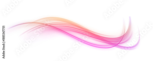 Luminous motion waves stretch through transparent space, inspired by futuristic visuals. Soft light paths glow gently. PNG overlay.
