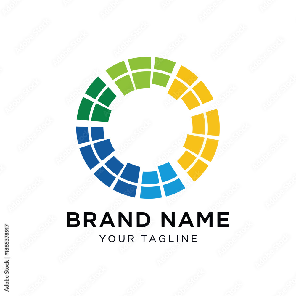 Obraz premium Colorful Circle Logo Design Template.