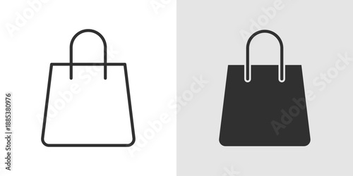 Shopping Bag Icon representing retail purchasing, e‑commerce, checkout, and modern retail or fashion shopping experiences.