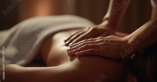 Wallpaper Mural Relaxing Spa Massage with Warm Candlelight Torontodigital.ca