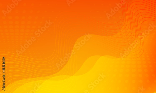 Bright Yellow Abstract Background With Wavy Patterns and Dotted Gradients. Modern Trendy design in vector EPS 10