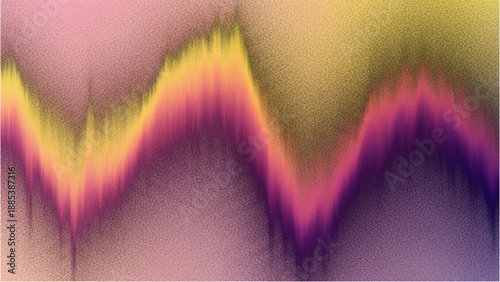Vibrant abstract sound wave pattern illustration with wavy lines and colorful gradients in digital art form