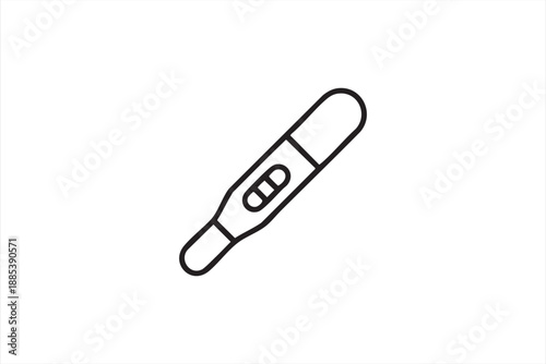 Pregnancy Test Icon Showing Positive Diagnostic Result