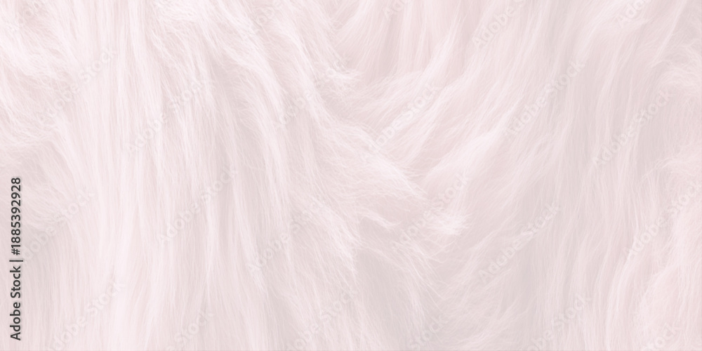 Obraz premium Soft pale pink faux fur texture background create a flowing, wavy pattern with gentle highlights and shadows.