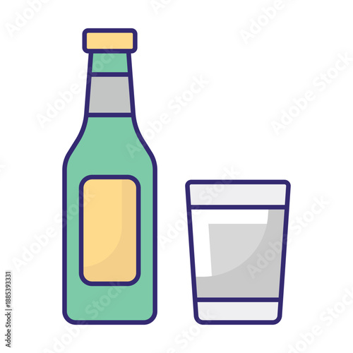 Soft Drink Vector icon which can easily modify or edit