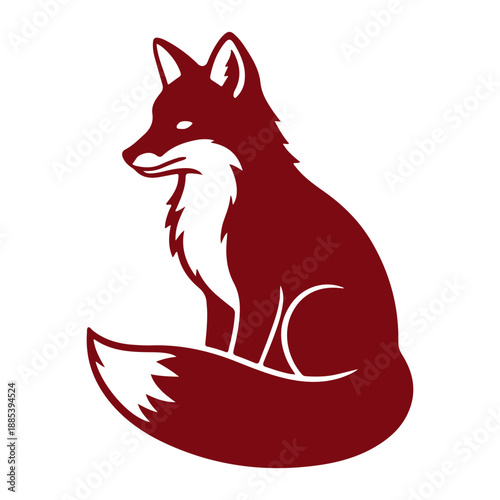 Fox icon silhouette isolated vector images of wild animals. Minimalist fox standing silhouette icon for logo and branding .Red fox silhouette set for wildlife and nature projects