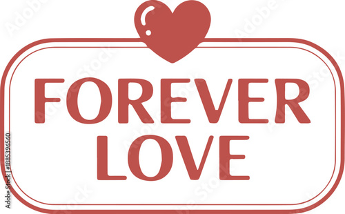 A simple red stamp with the word for partially visible inside a rounded frame