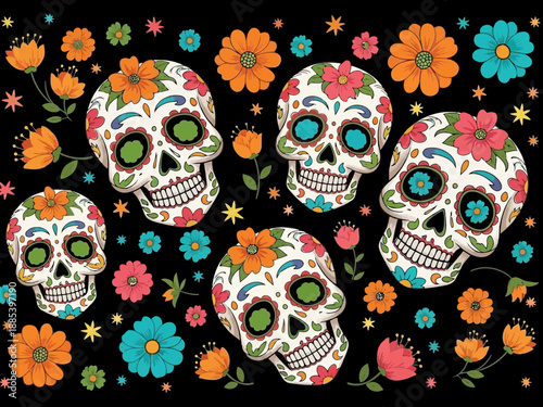 Multiple pigeons in different poses