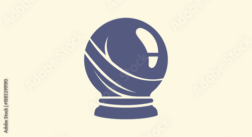 Abstract illustration of a crystal ball