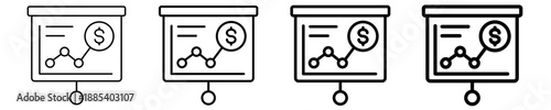 Cost Projection  Icon Set Different Style Collection
