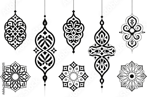 Eid mubarak islamic ornaments hanging decorations