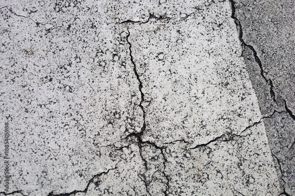 Obraz premium Abstract grunge texture of broken white painted cement floor.