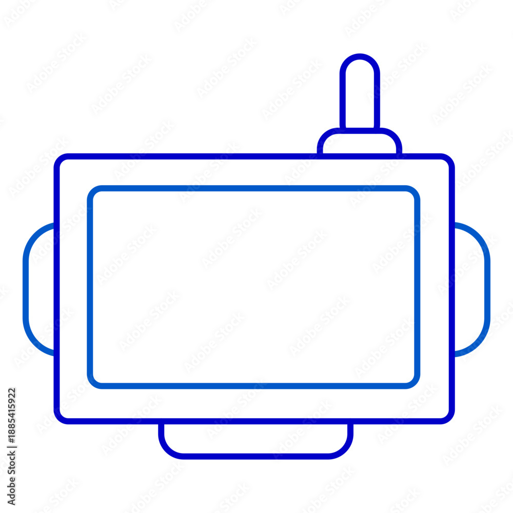 Obraz premium Tablet Device Line Icon