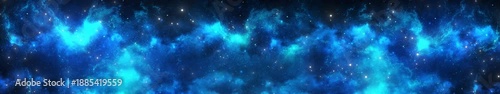 Seamless looping space flight animation through deep outer space with a colorful starry night sky. Cinematic journey across the Milky Way toward distant galaxies and constellations