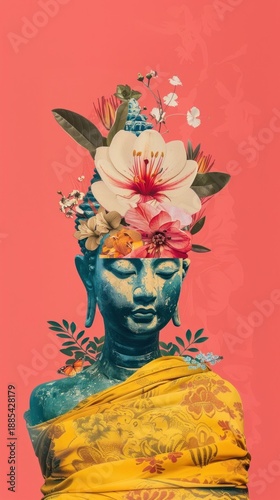 Art blossom wedding flower.