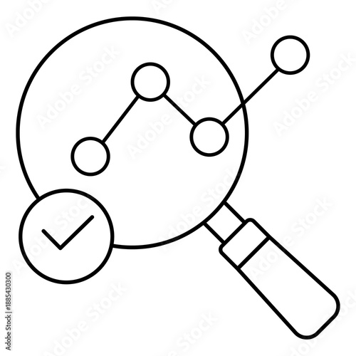 Vector Icon Representing Perspective Analytics Performance Insights