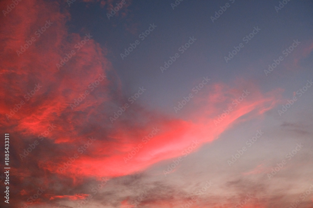 Fototapeta premium Colorful clouds in the sky background, dramatic and beautiful cloudscape