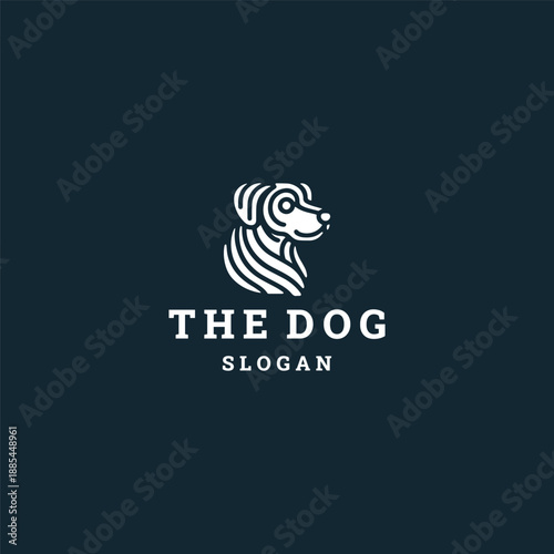 Wallpaper Mural Dog logo design template vector illustration Torontodigital.ca