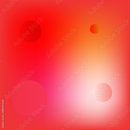 빨간색 바탕에 여러 원형을 배치하여 꾸민 배경 이미지