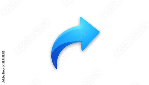 Free Download A blue arrow pointing to the right on a white background - GFXLoad