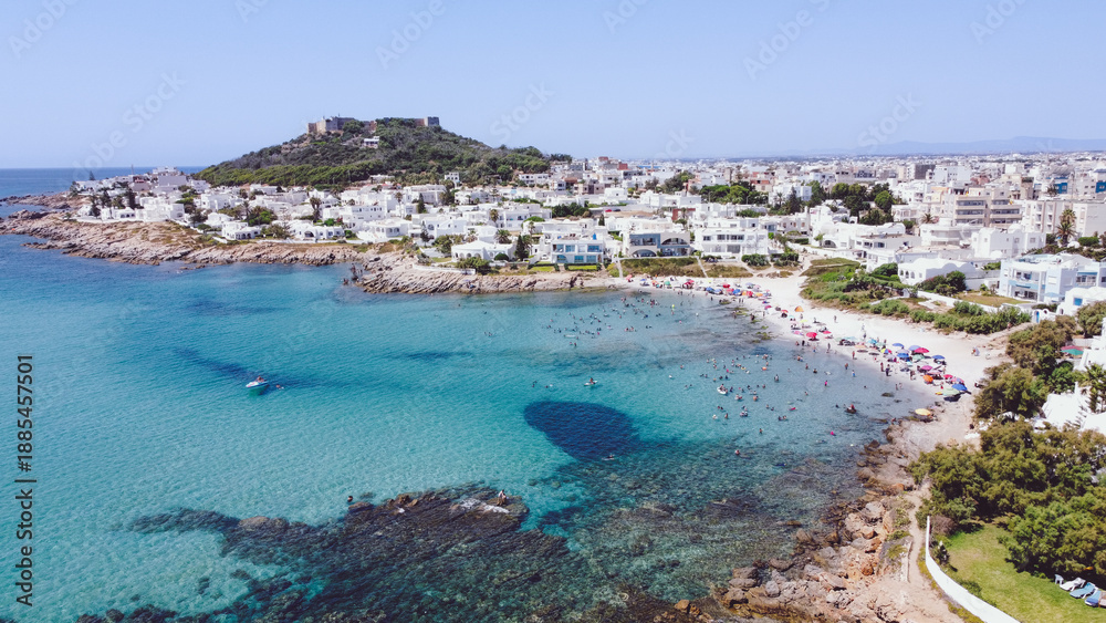 Fototapeta premium Le fort de Kelibia vue de Haut - Tunisie 
