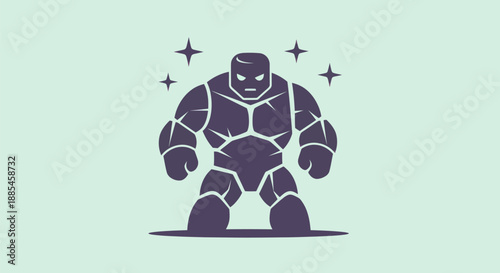 Abstract stone figure illustration