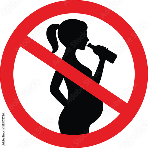 Pregnant woman prohibited from drinking alcohol