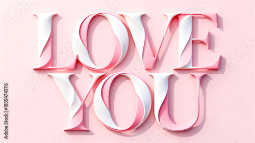 3D text design featuring the phrase 
