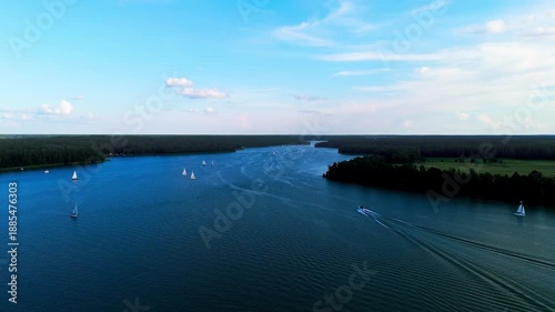 Wallpaper Mural Masuria - The Land of Polish Lakes - Polish Landscape - Sailing and Motorboat Yachts Torontodigital.ca