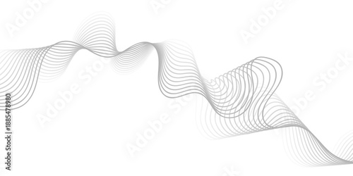 Vector illustration of a blue abstract background with white wings and gradient wave lines creating a light motion curve pattern for a digital business wallpaper design