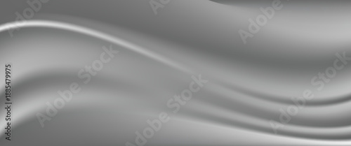 Silver foil background with a metallic mirror texture. Chrome gradient surface with a slight sheen. Gray aluminum sheet with reflections. Abstract cool background of platinum and titanium.