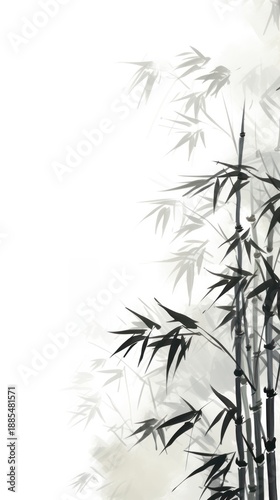Wallpaper Mural Chinese backgrounds bamboo plant. Torontodigital.ca
