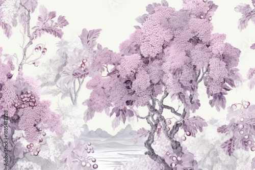 Hydrengea blossom pattern flower.