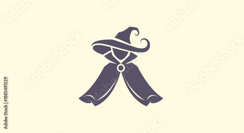 Abstract wizard illustration on a light background