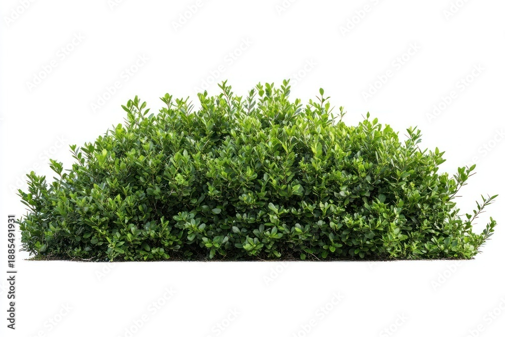 Fototapeta premium A bushes and shrubs isolated on a white background plant vegetation landscape.