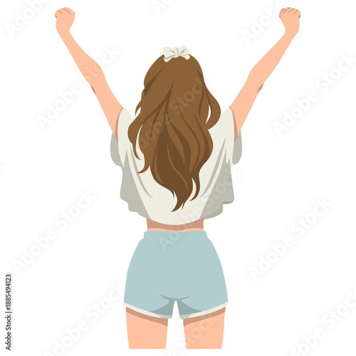 Woman Yawn Morning Wake Up.