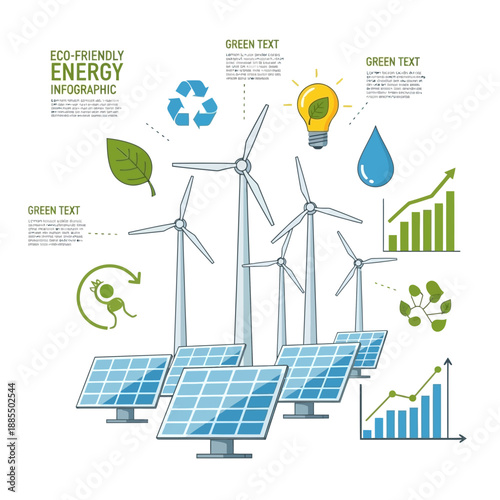 wind turbine and solar panel