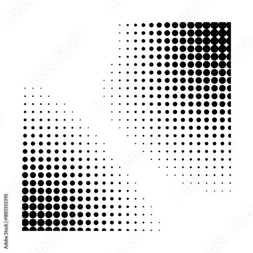 Abstract grunge halftone noise texture. Distressed dotted screen tone vector