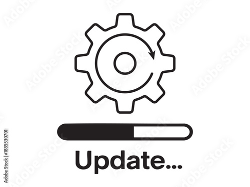 Software update process Vector