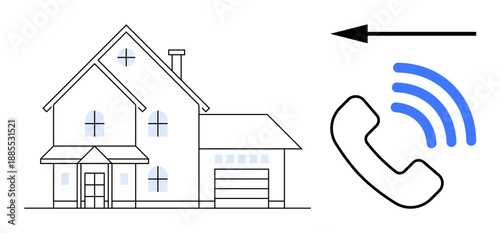 Smart home connectivity. Smart homes using wireless communication systems for calls and security. Smart home technology streamlines communication. For IoT, home automation, technology solutions