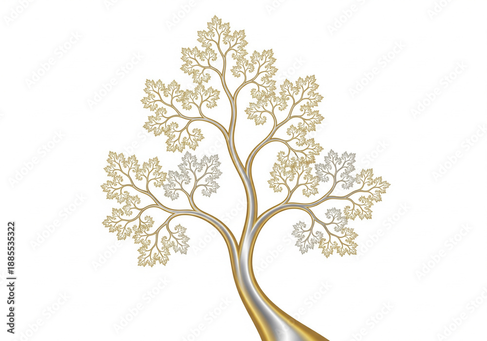 Fototapeta premium digital illustration of a decorative tree.