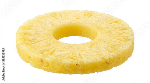 Ring slice of fresh yellow pineapple
