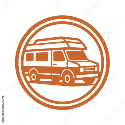 Vintage Camper Van Motorhome T-Shirt Design