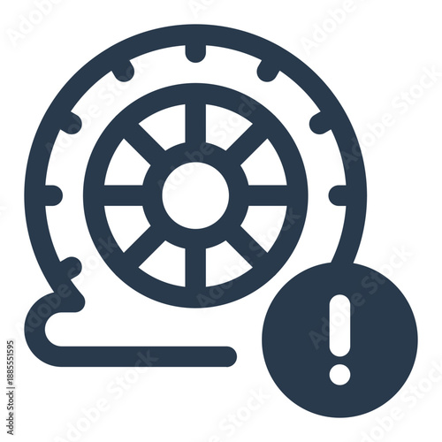 Flat Tire punctured wheel problem for roadside repair