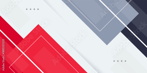 Overlap abstract dark red and gray background. Overlap square on colorful geometric color design. Modern overlap papercut background. Eps10 vector