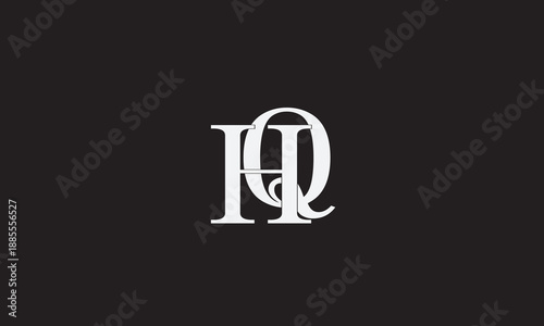 HQ, QH , Q , H , Abstract Letters Logo Monogram