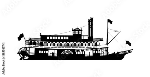 Riverboat Illustration
